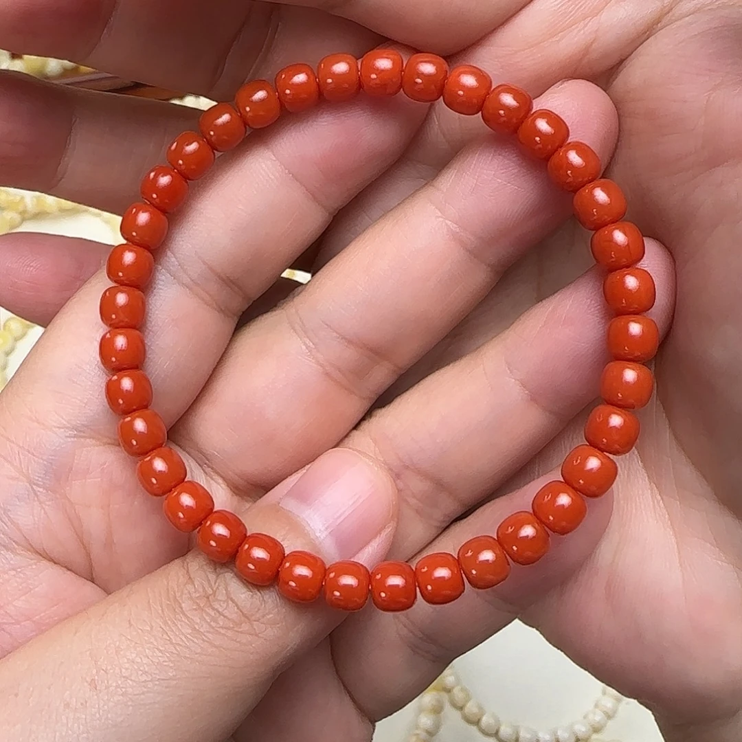 小***生未镶嵌手链南红玛瑙6咪
