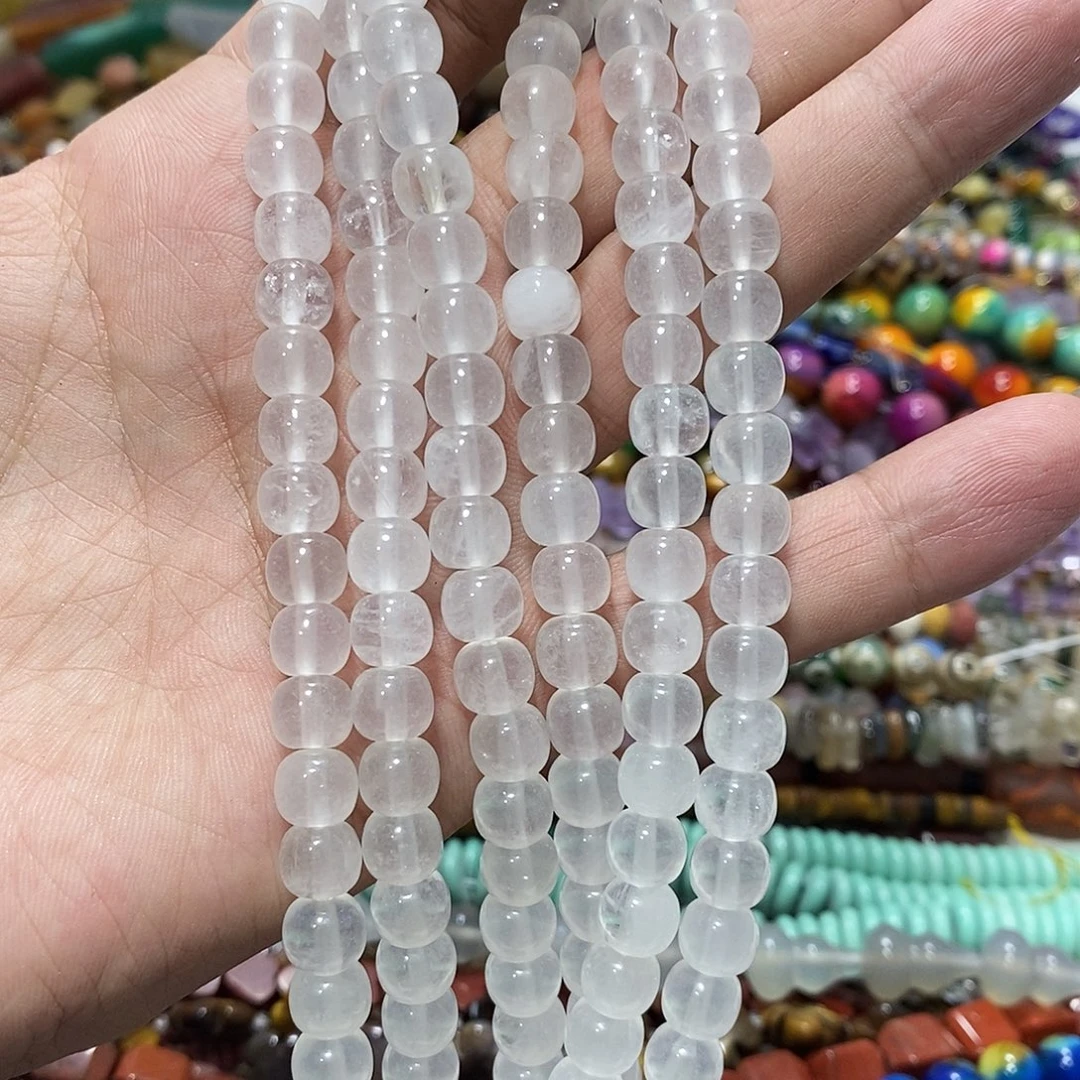 玛瑙/玉髓合金珠宝半成品白水晶吨吨卡8一条