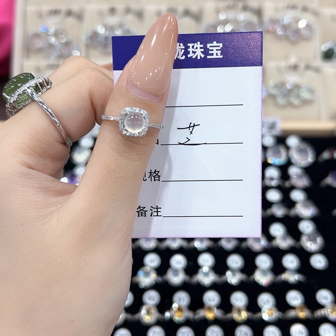 ****芝戒指紫晶银S925镶嵌