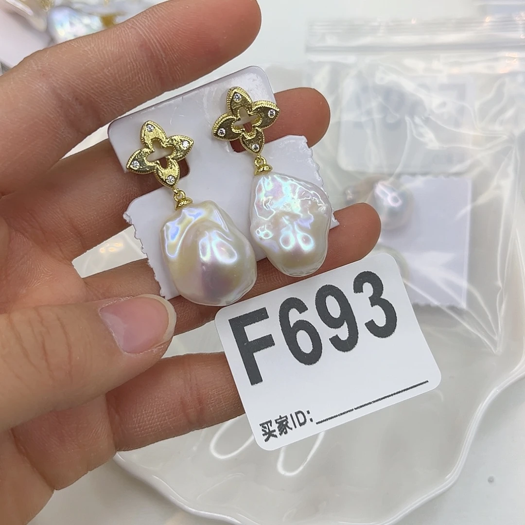 耳饰合金淡水珍珠