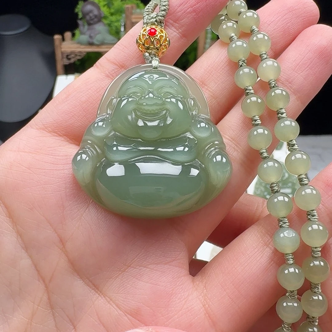 小***～和田玉未镶嵌颈饰