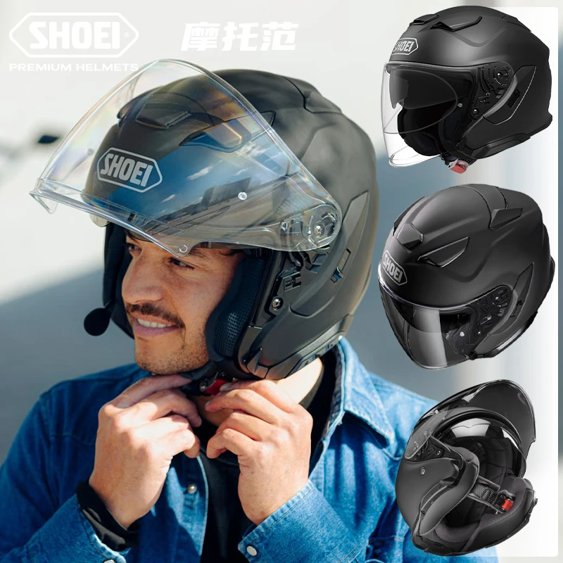 【双12】SHOEI J-Cruise3双镜片摩托车夏季四分之三头盔四季头盔