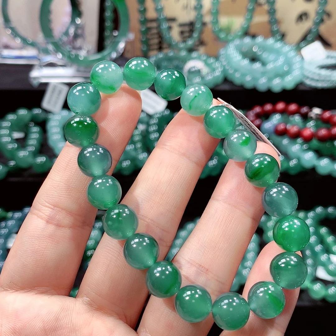 翡翠未镶嵌手链卡10