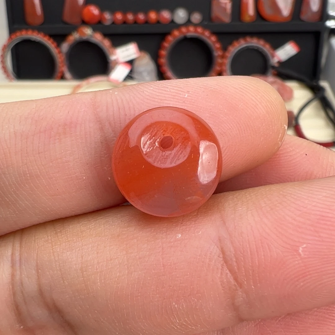 南红玛瑙未镶嵌颈饰公主扣13+