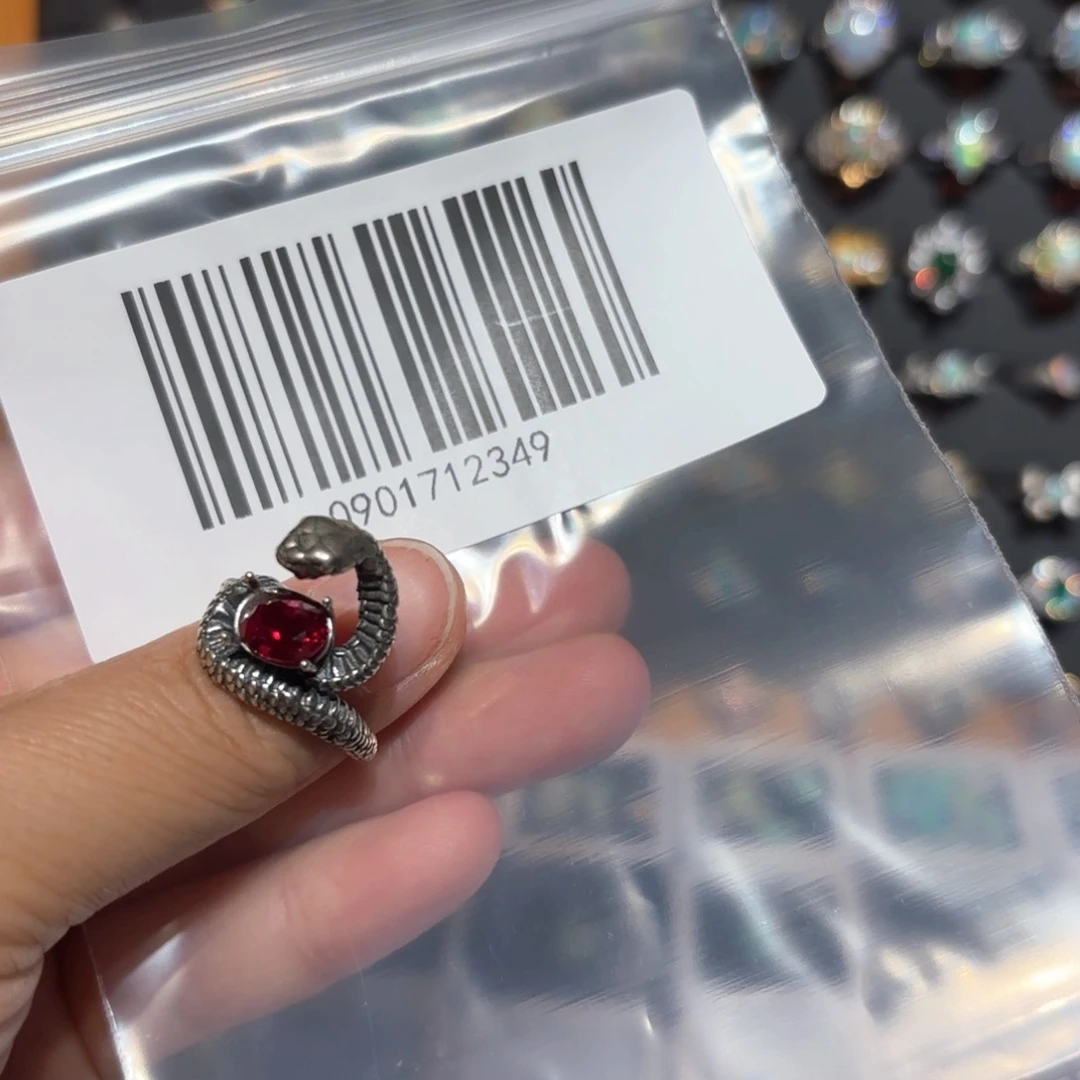 明***多欧泊银S925镶嵌戒指