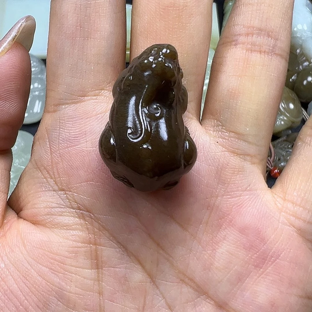 和田玉未镶嵌吊坠(不含链)