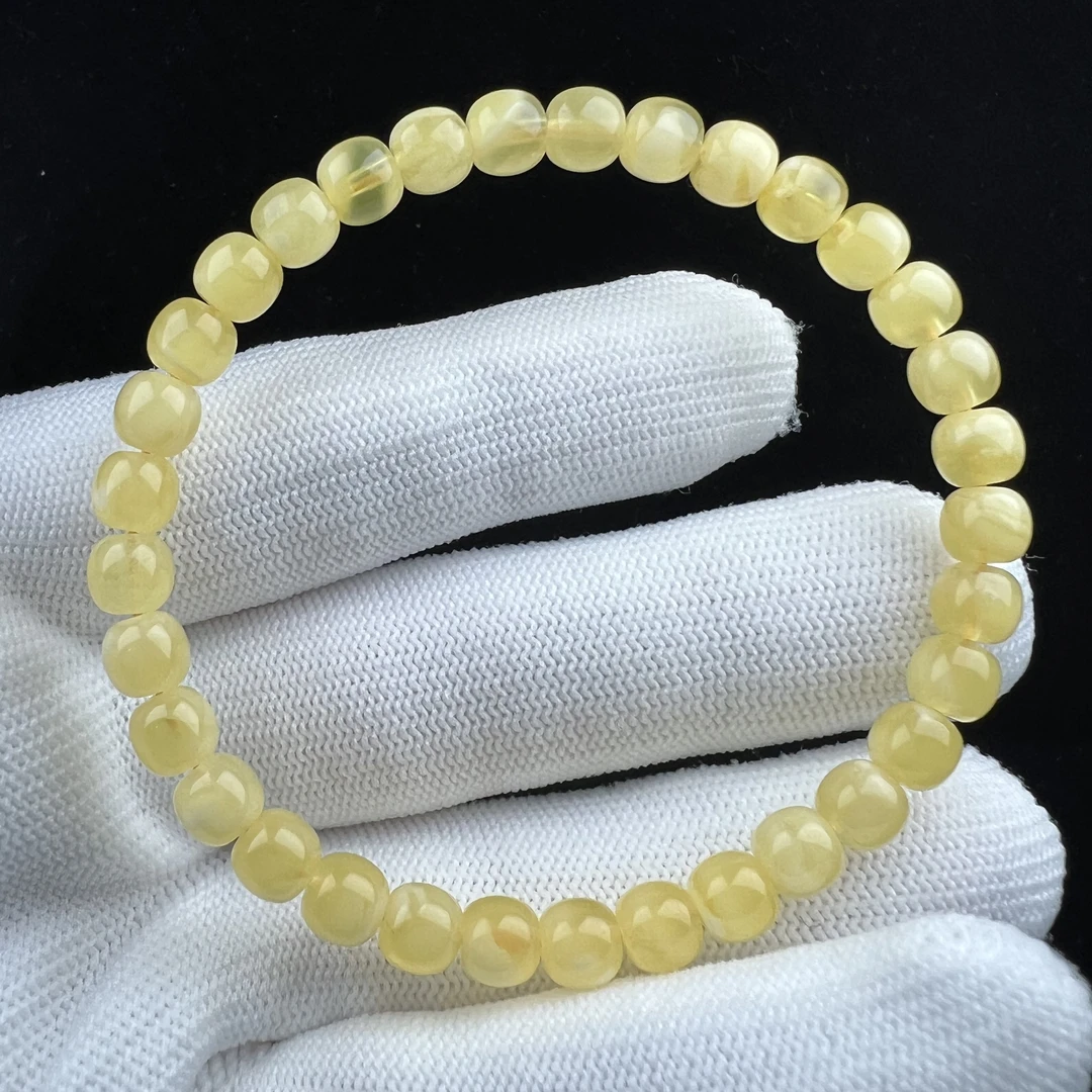 R8151天然原矿蜜蜡 金绞蜜单圈 6*5.4mm支持复检