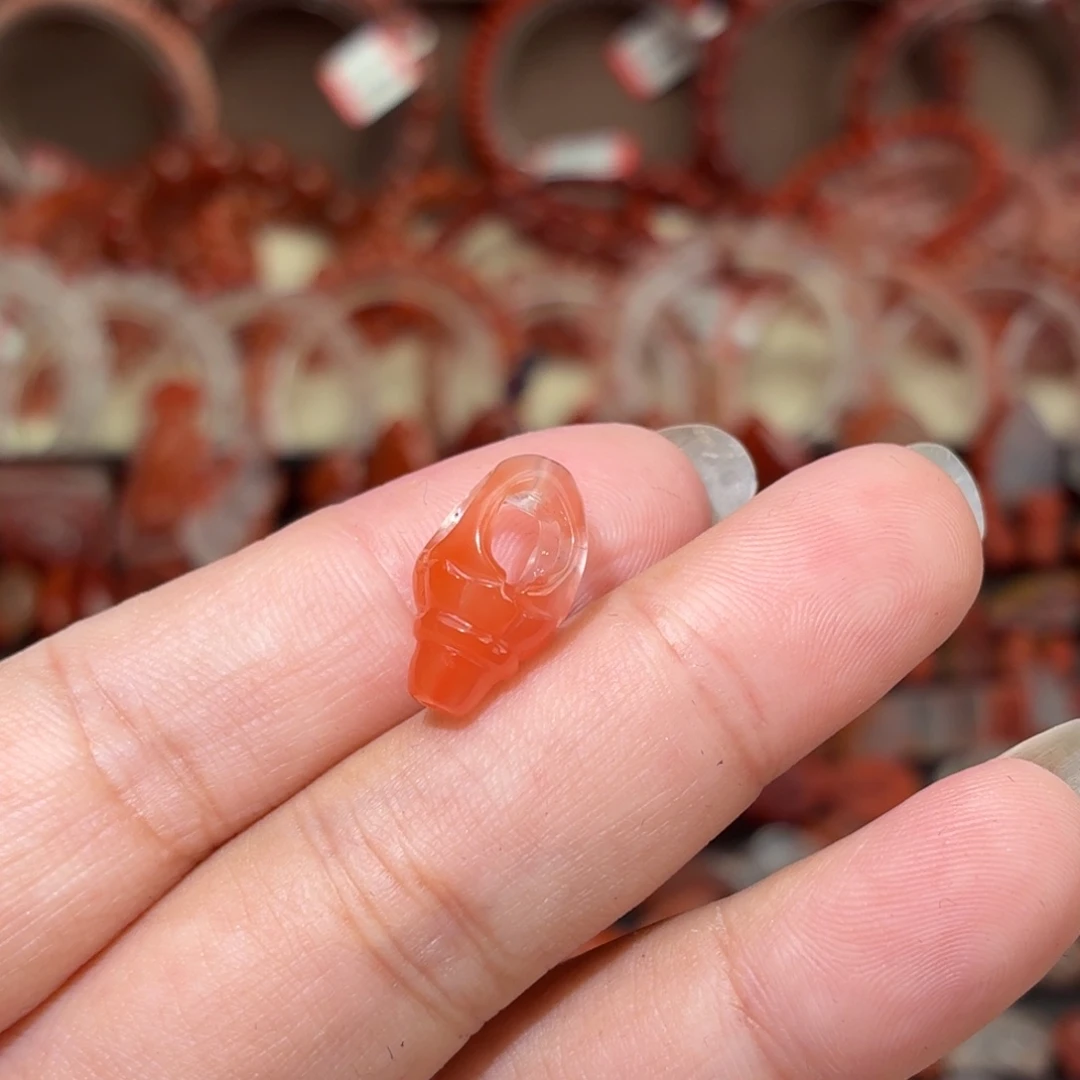 南红玛瑙未镶嵌颈饰9咪➕金刚杵