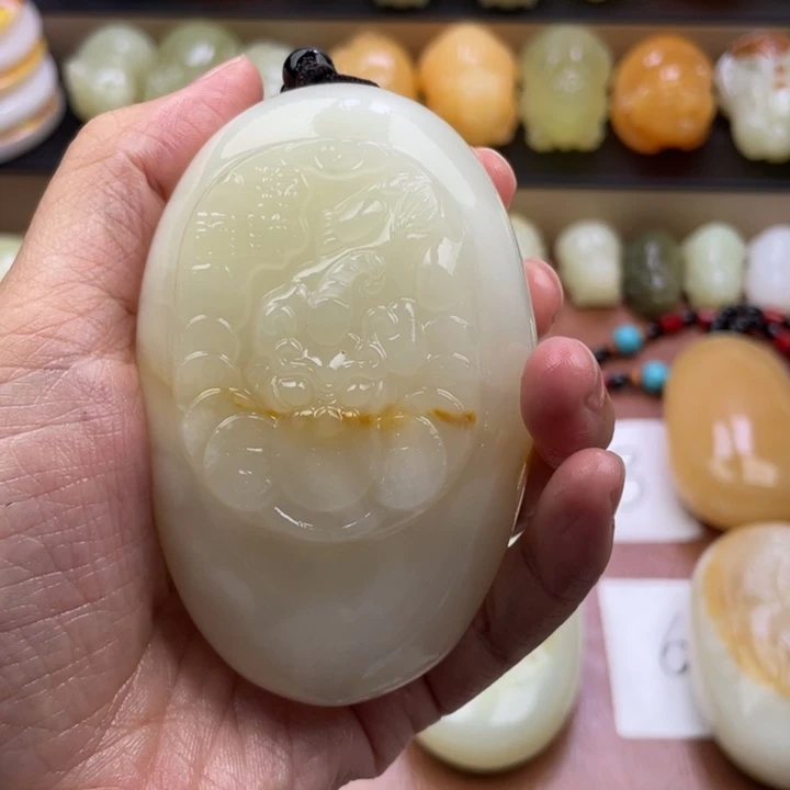 小***囍石材古青石手把件