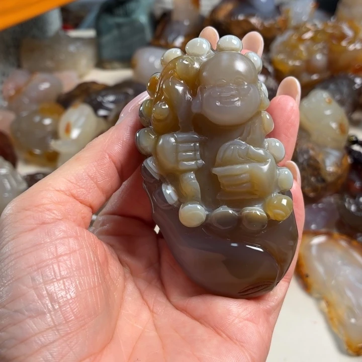 玛瑙/玉髓未镶嵌吊坠(不含链)