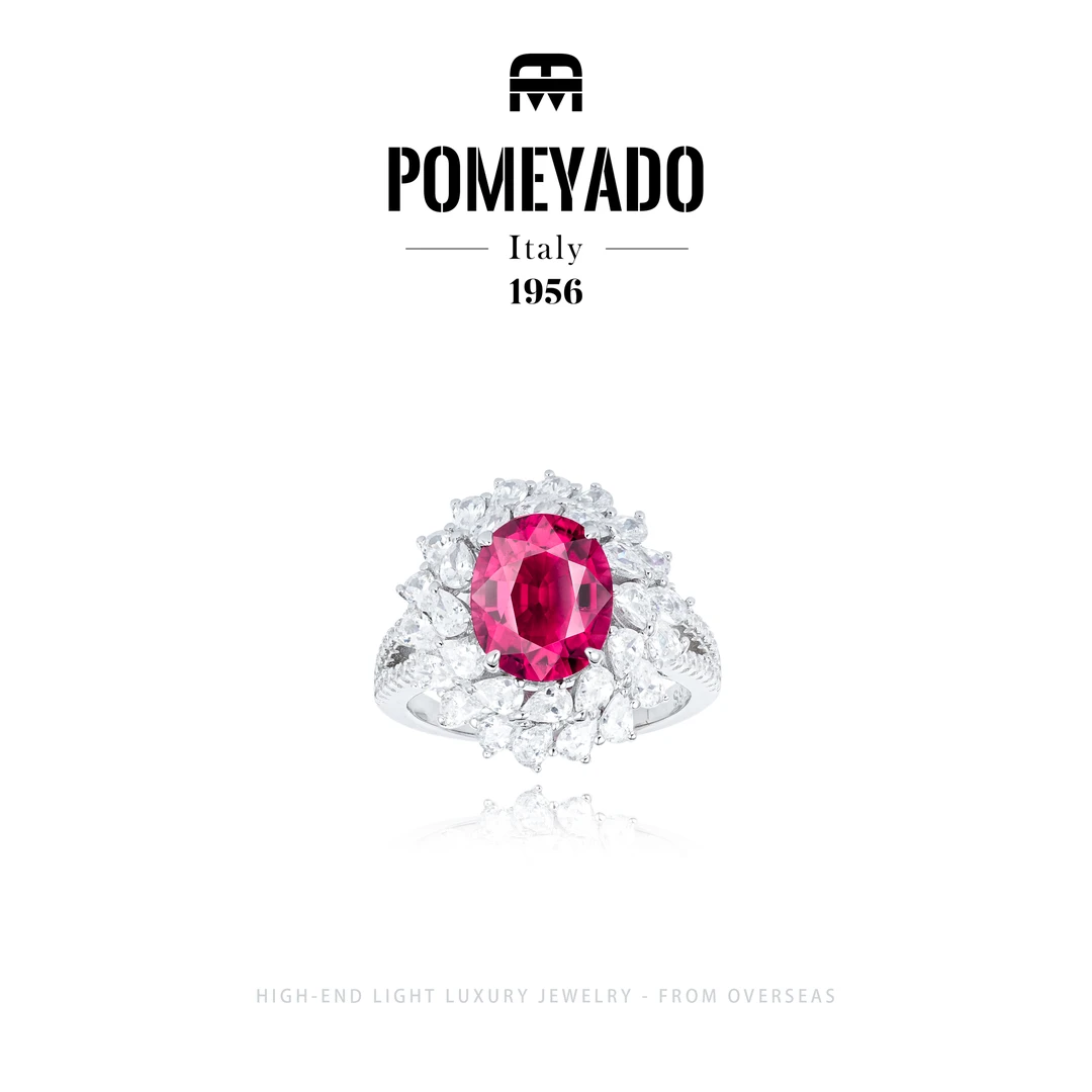 925银【红蔷薇之歌】Pomeyado轻奢感觉复古奢华戒指F3322