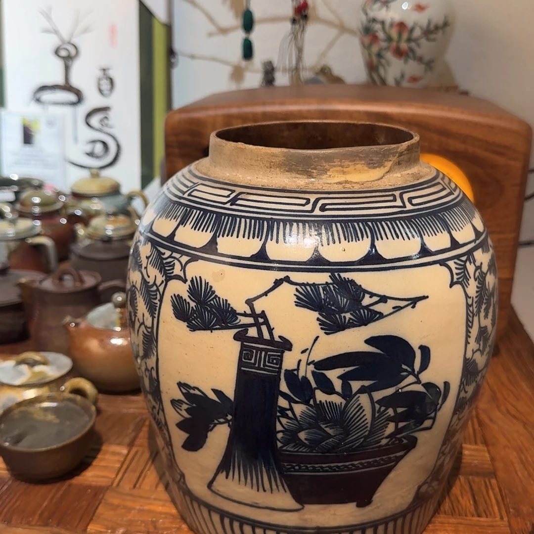 ✨****?青花罐子罐子老物件。