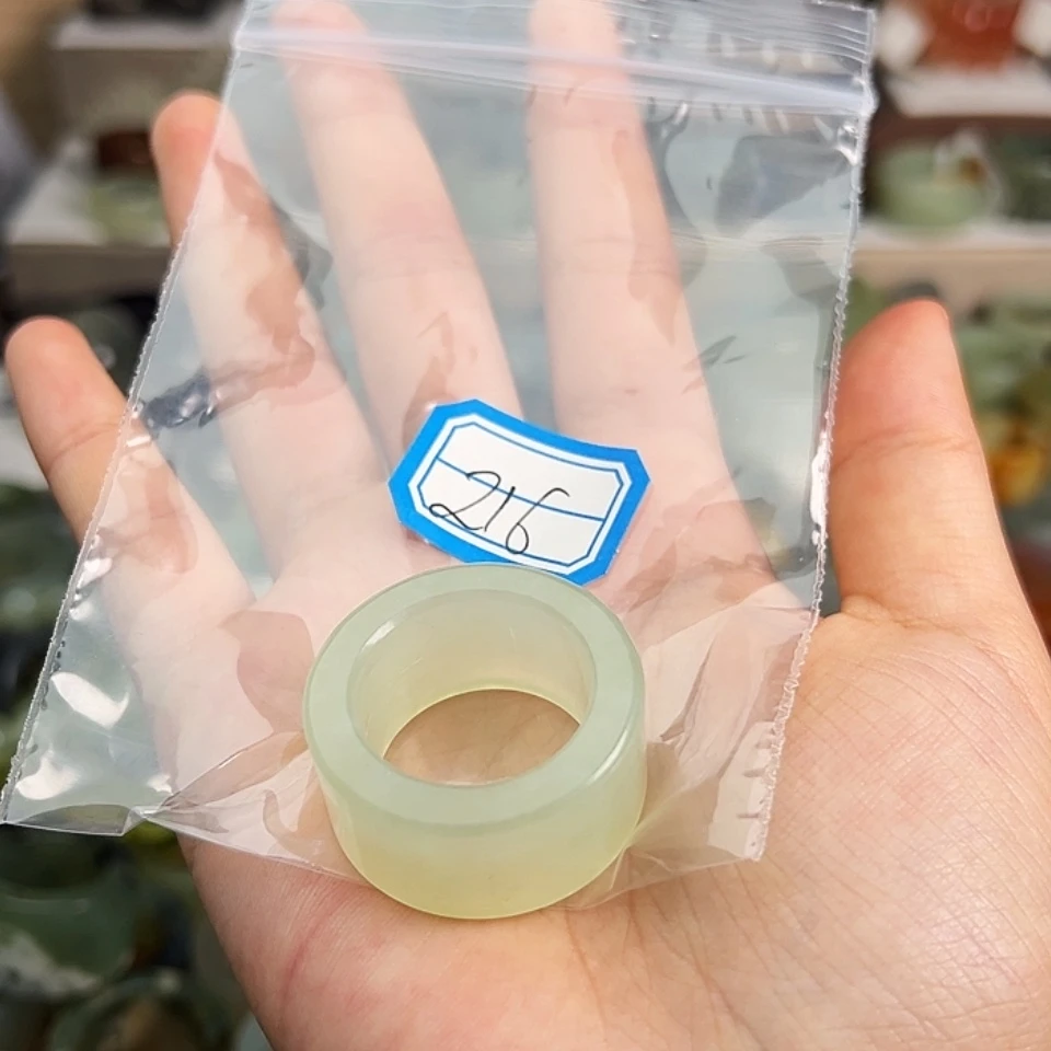 【闪购商品】蛇纹石玉未镶嵌戒指H*9