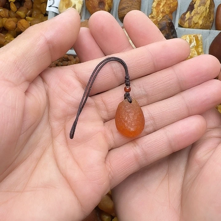 蜜蜡未镶嵌裸石天然蜜蜡手机吊坠