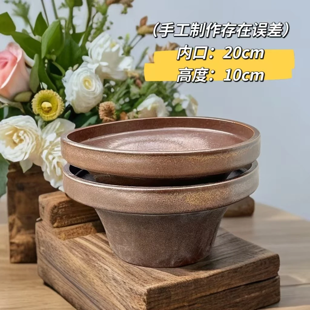 （高兴妹妹）J59景德镇陶瓷火锅大拼盘多肉花盆拼盘超厚超重