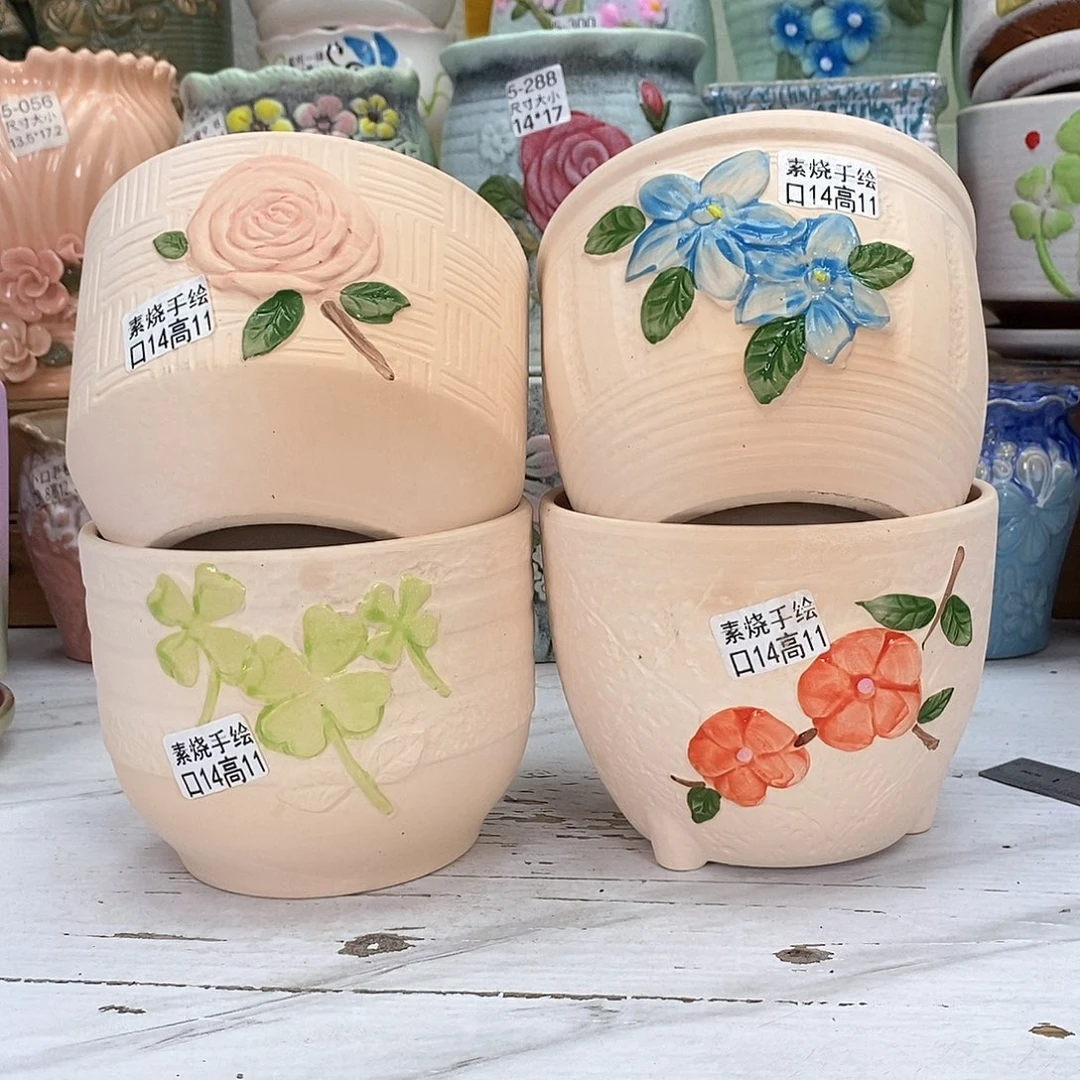 陶瓷@陶瓷花盆@@5567无托