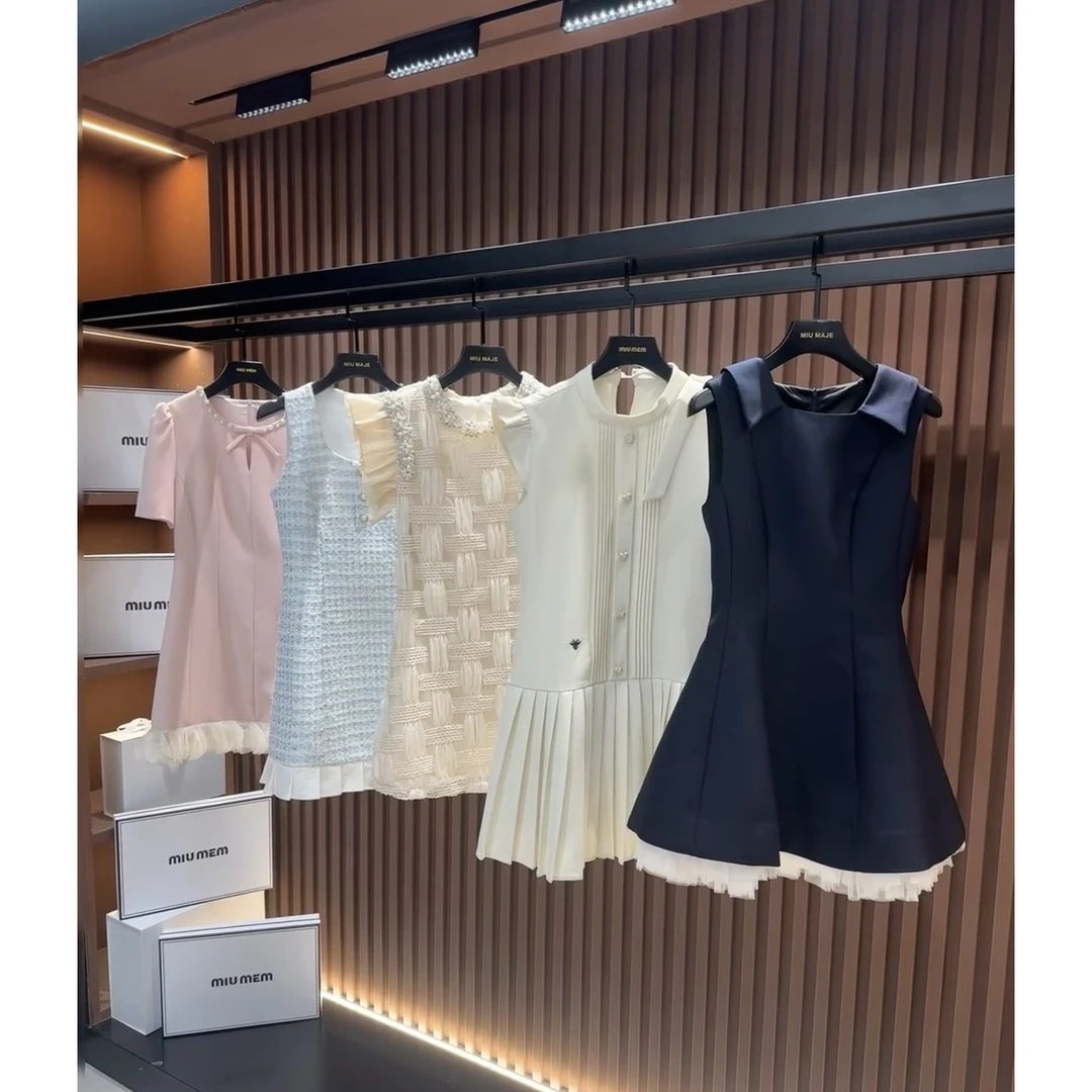 【101-135】1开头编码迈迈2025夏季新款轻奢连衣裙按编号拍