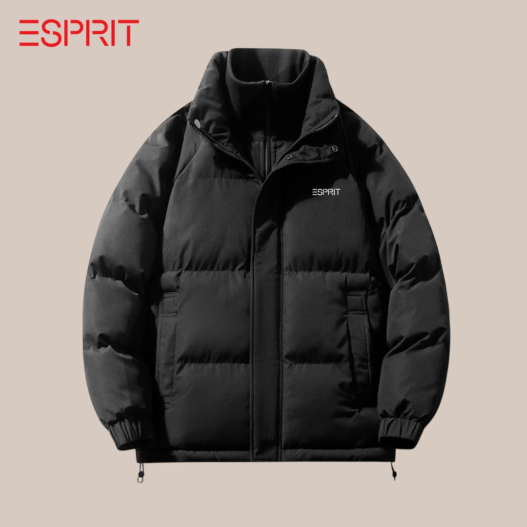 ESPRIT 棉衣男士秋冬季保暖加厚时尚简约百搭立领运动休闲外套