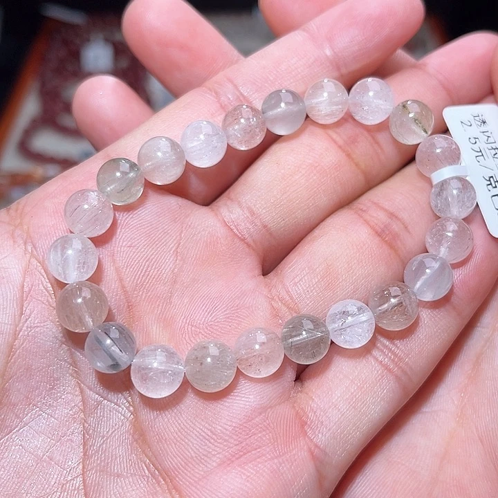 水晶手链未镶嵌128号主图手串  8+