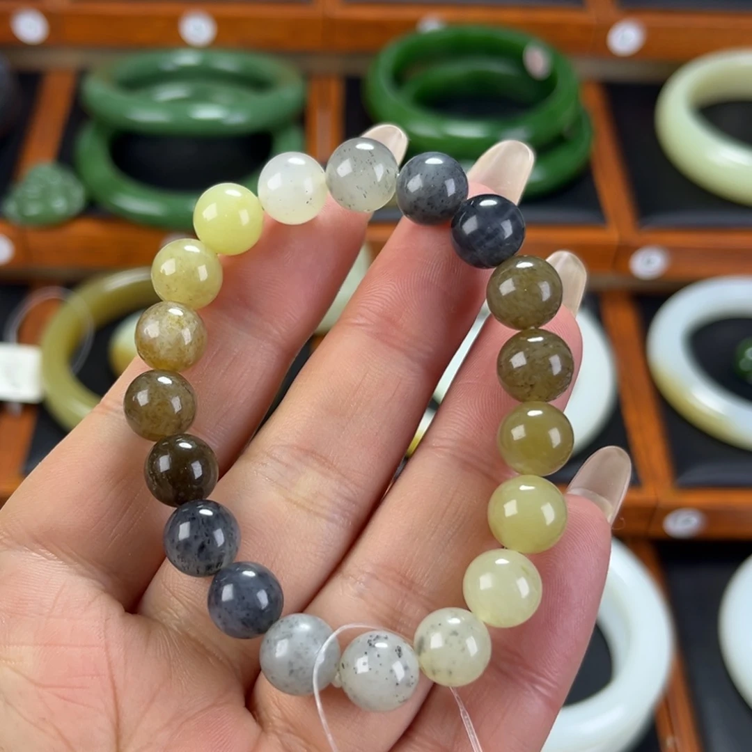 和田玉手链未镶嵌10