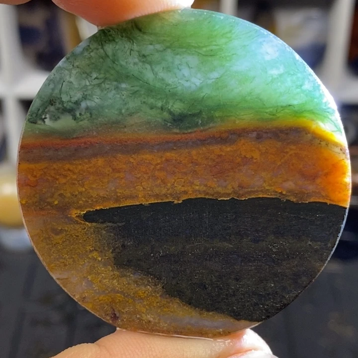 玛瑙/玉髓足铂镶嵌颈饰