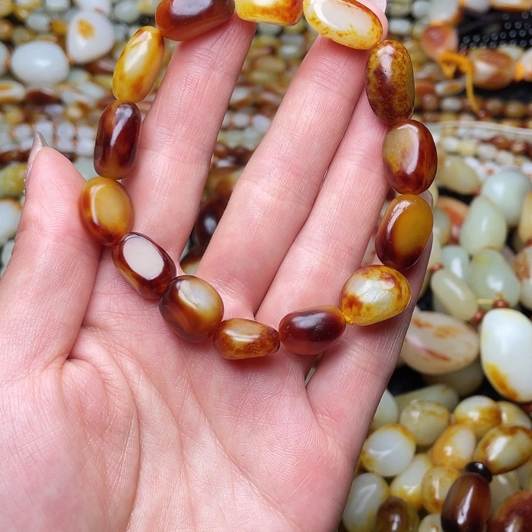 鲤***叔手串未镶嵌和田玉