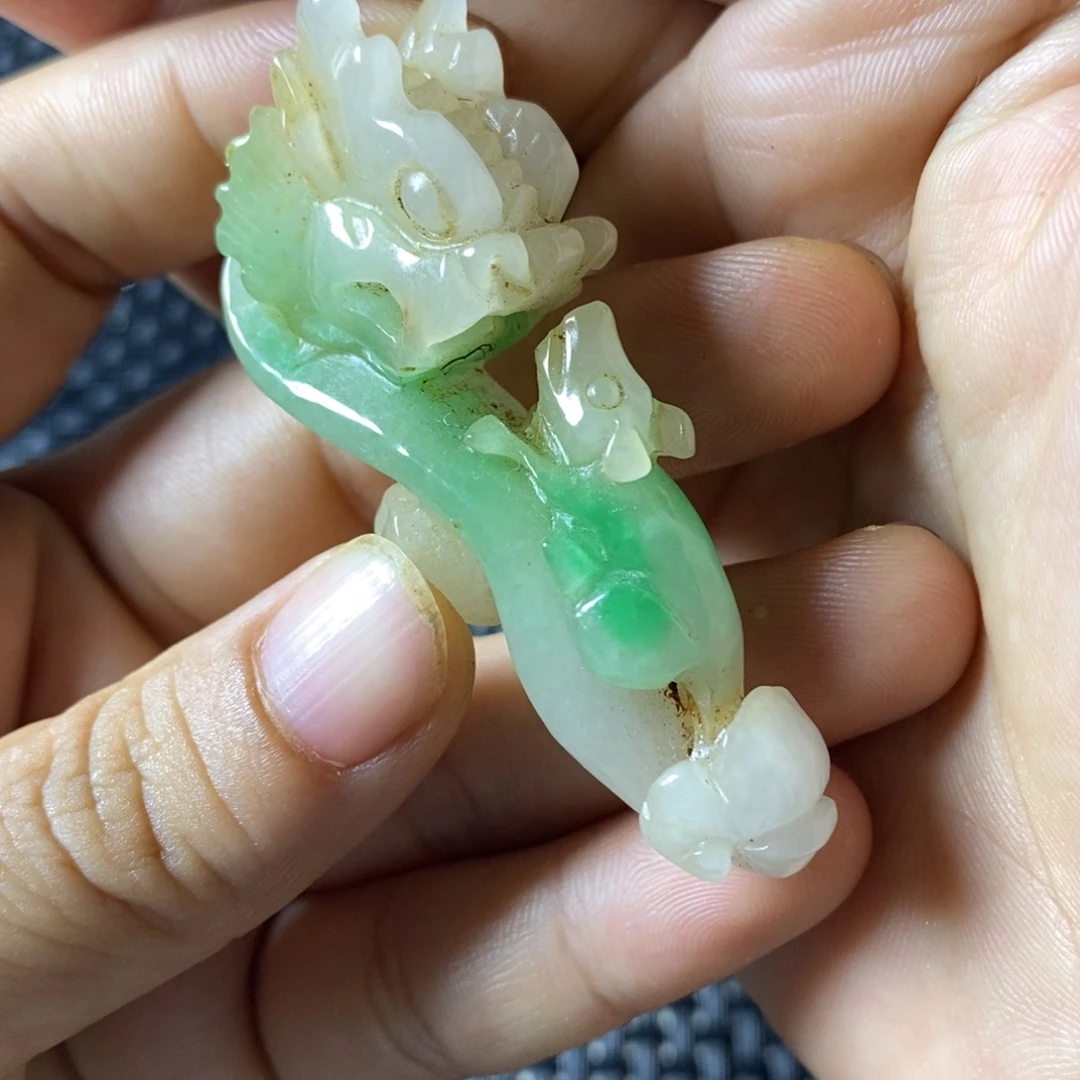 白玉菩提吊坠摆件
