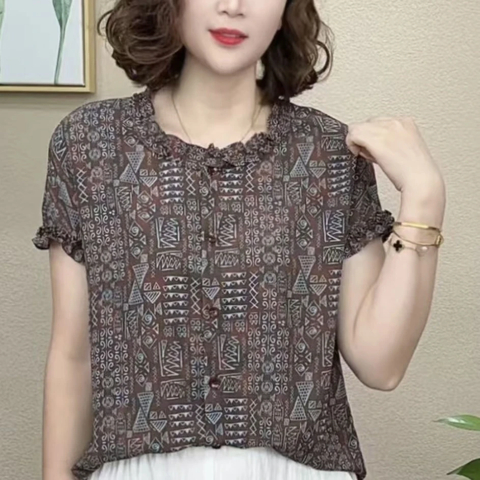 2025洋气百搭减龄新款时尚气质女短袖显瘦T恤上衣