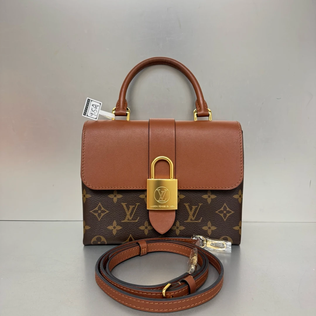 99新 LouisVuitton/路易威登 Lv焦糖锁头 99新 芯片款