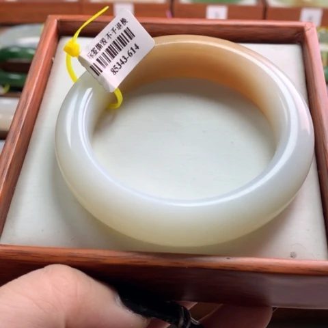 和田玉手镯未镶嵌56-57