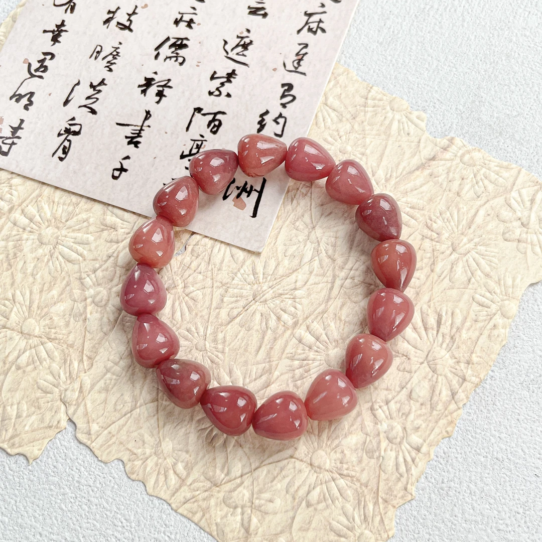 雕刻藕粉水滴运谨手串13mm   A-Z023105