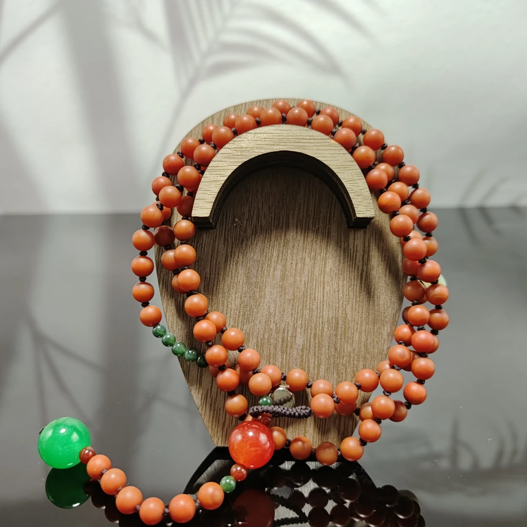 N玛瑙108项链（纯手工）3742