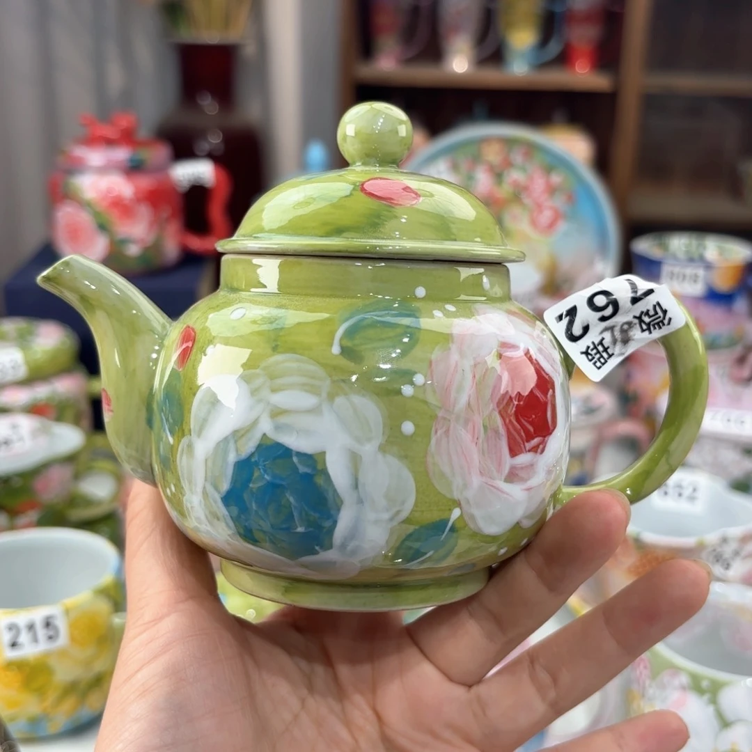 景德镇手绘高温釉下彩陶瓷茶具