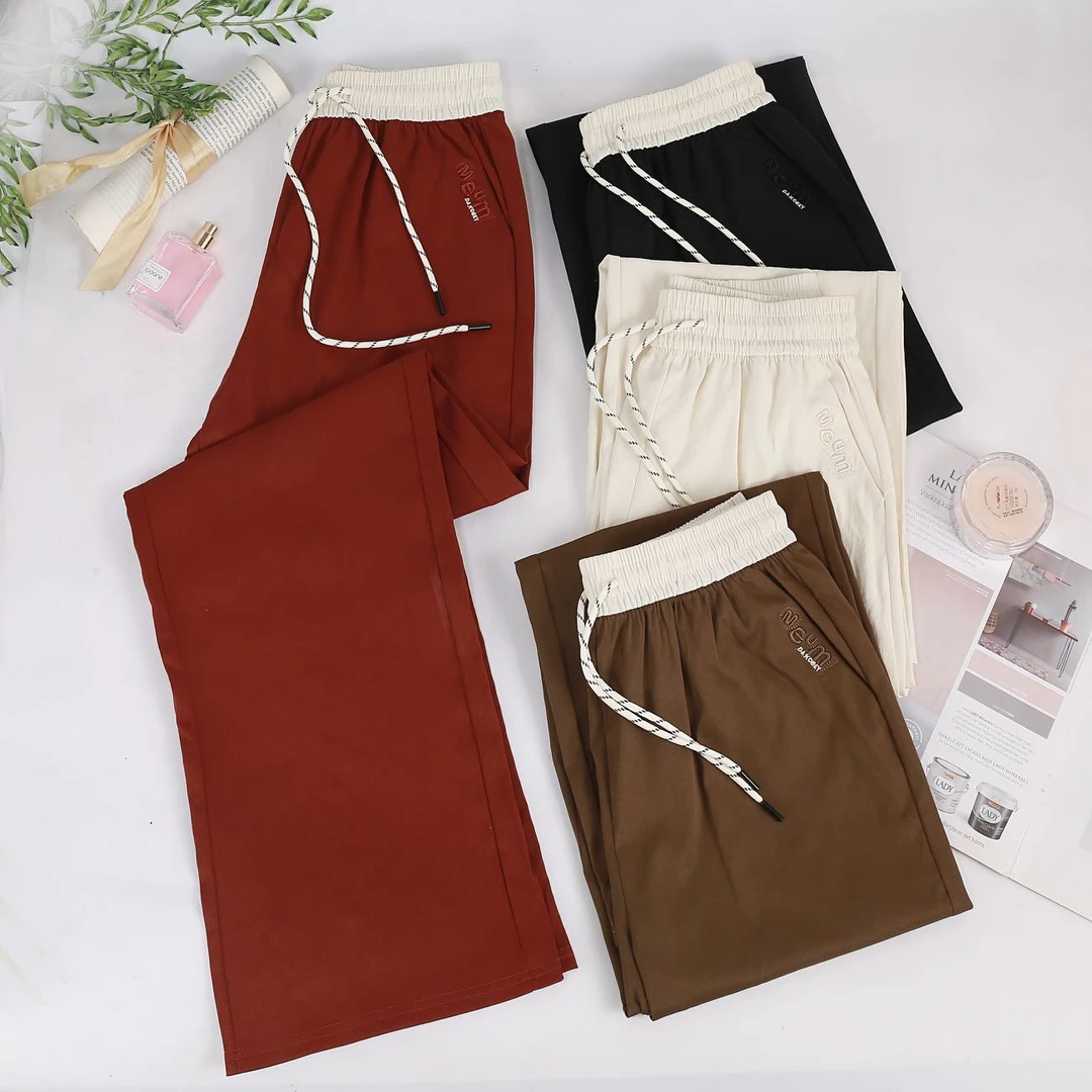 【新品首发】工厂直销！夏季新品~撞色阔腿裤百搭显瘦时尚休闲裤T881