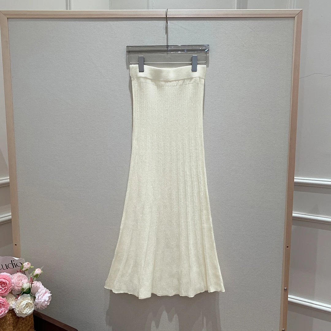 崔与熙CUIXI【半身裙】针织高级感新款高腰显瘦中长款半身裙裙子