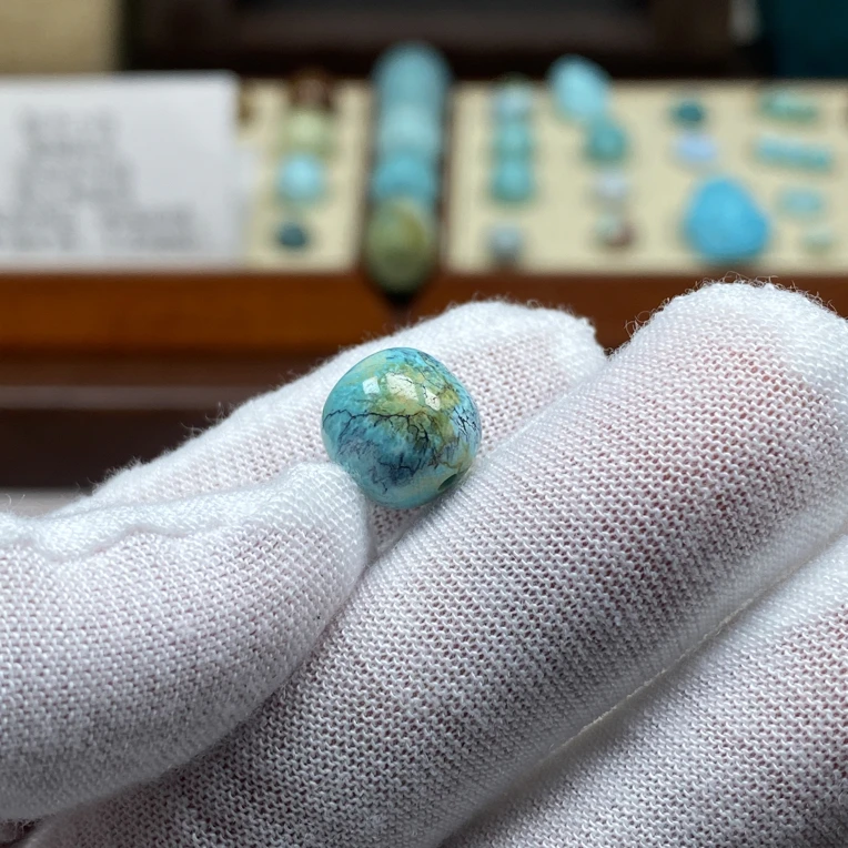 原矿绿松石10mm➕特色天花板炫彩单老型