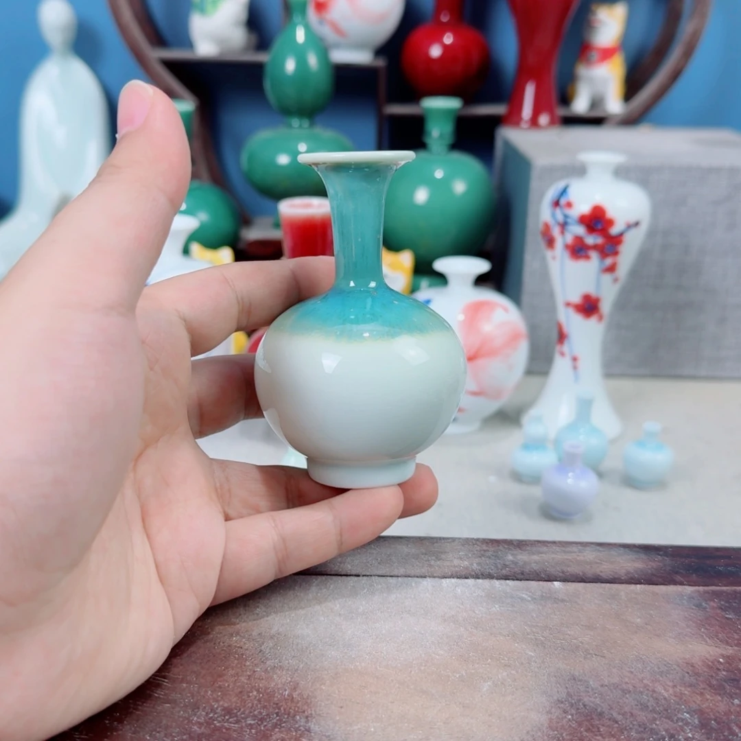 陶瓷手工小花器摆件