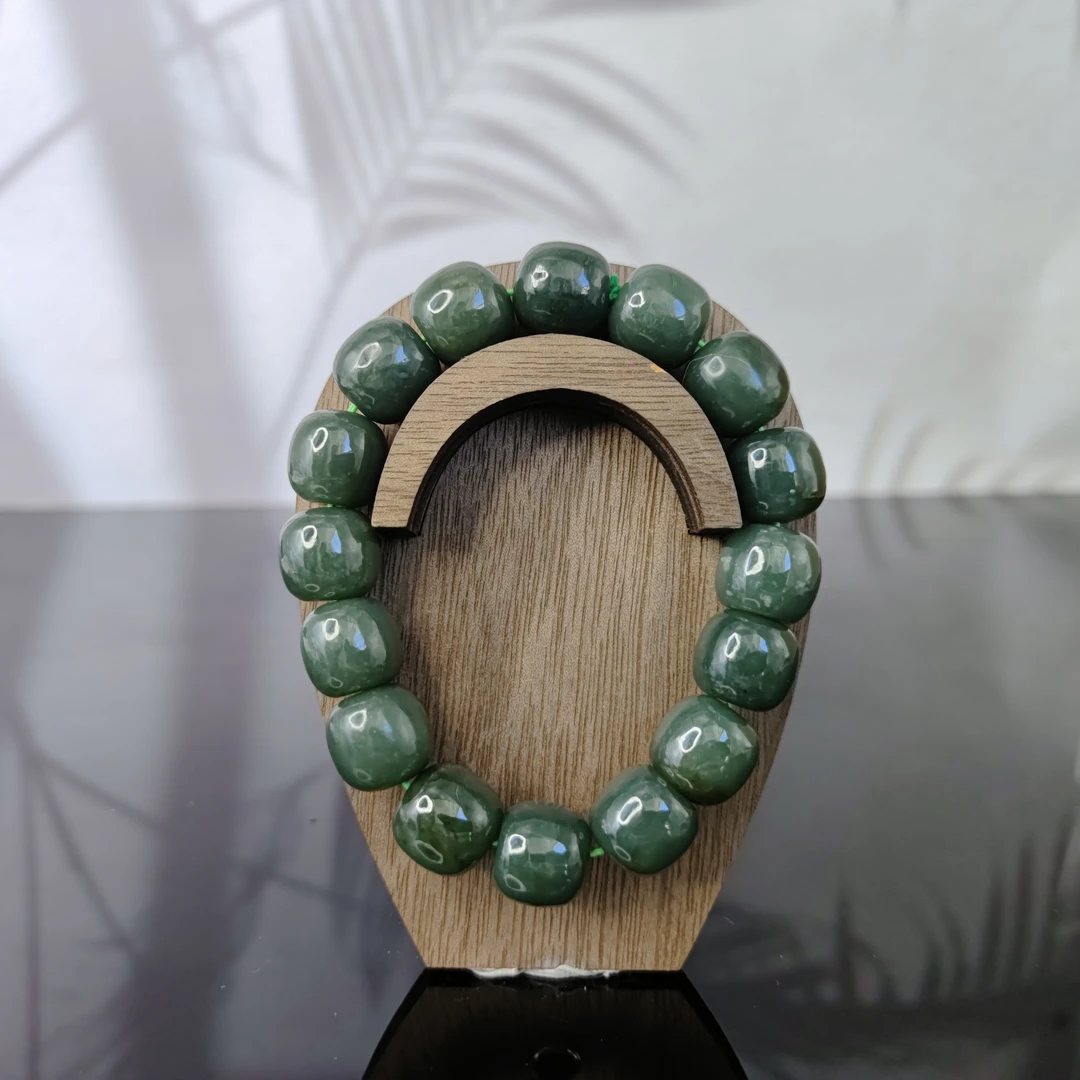 N和田玉桶珠手串（卡14）3489