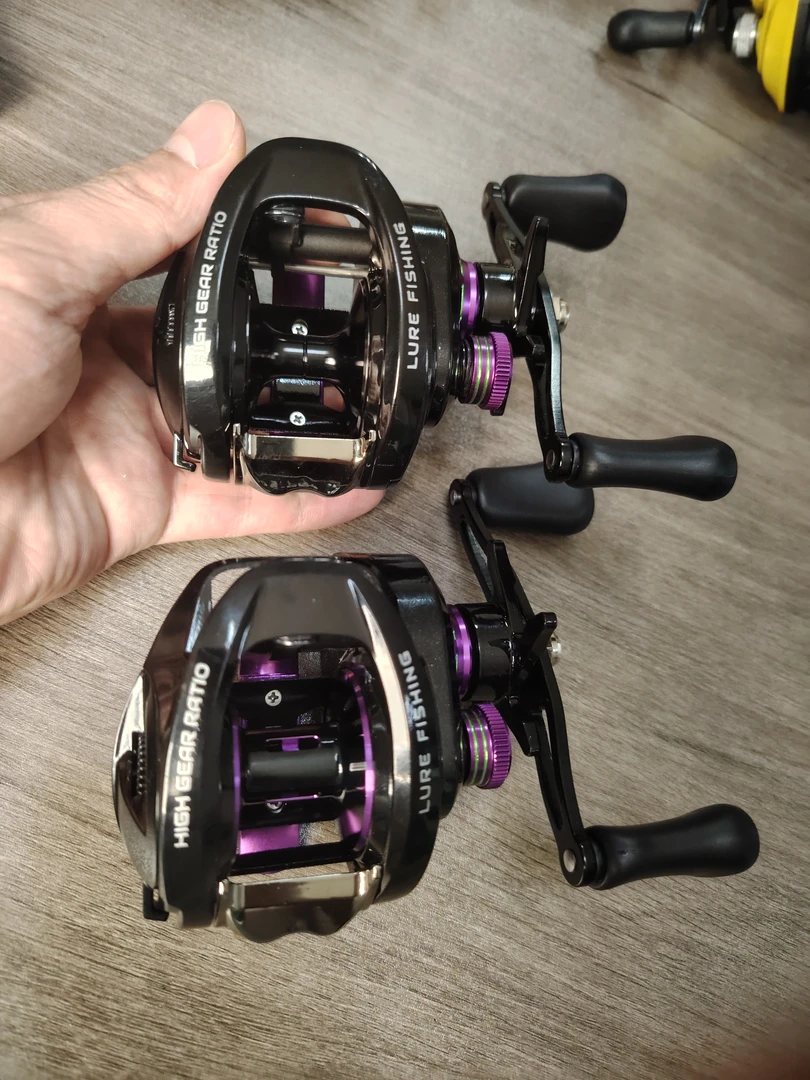 【外贸微单】打黑水滴轮外贸远投路亚全金属渔轮