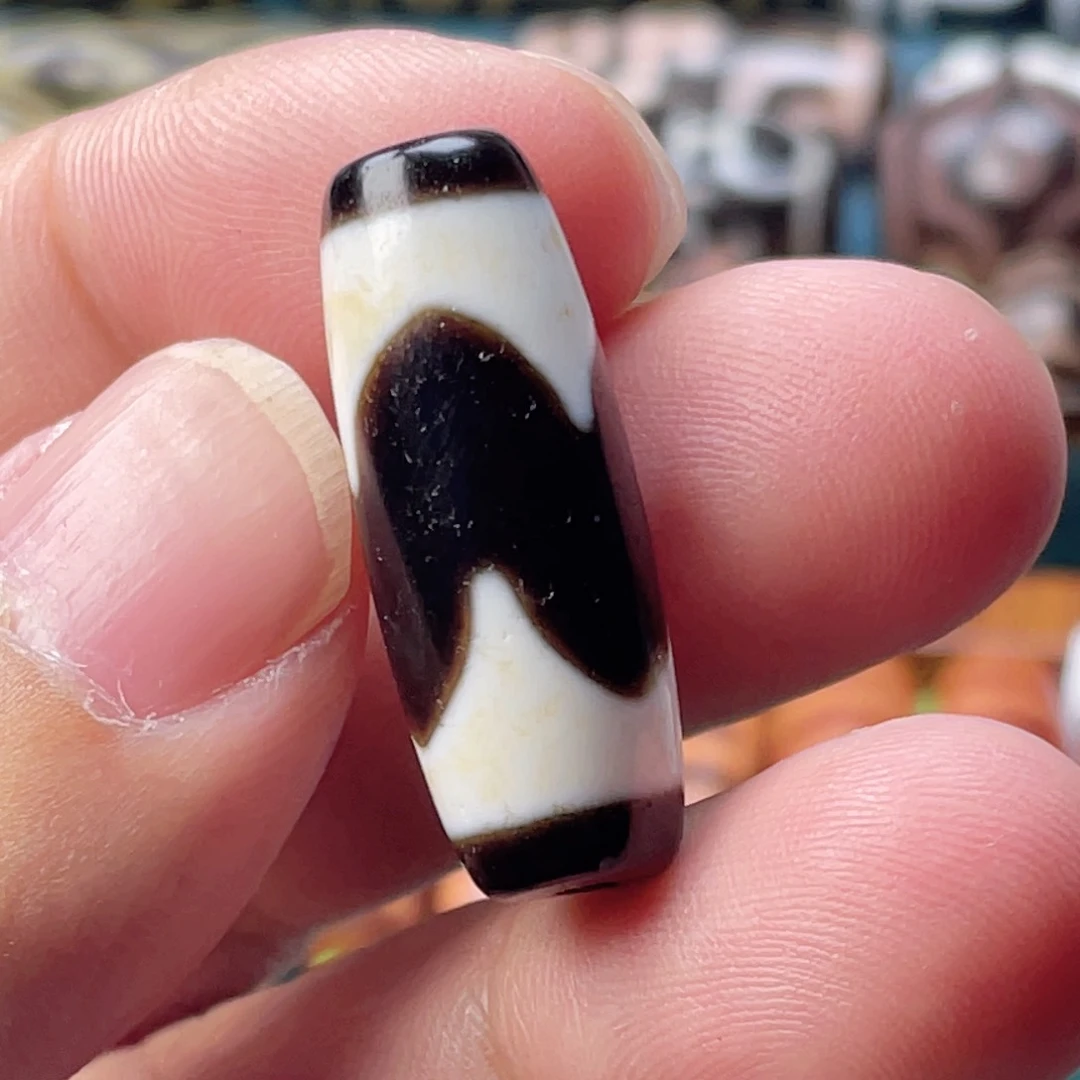 讲***哥玛瑙/玉髓锁骨合金朱砂牙牙