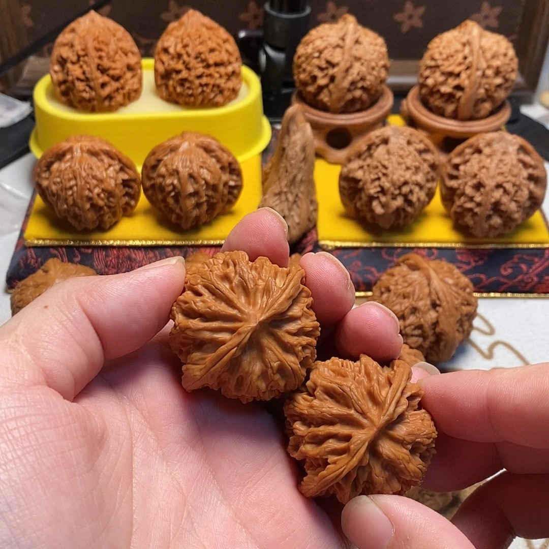 文玩核桃把件42+苹果园