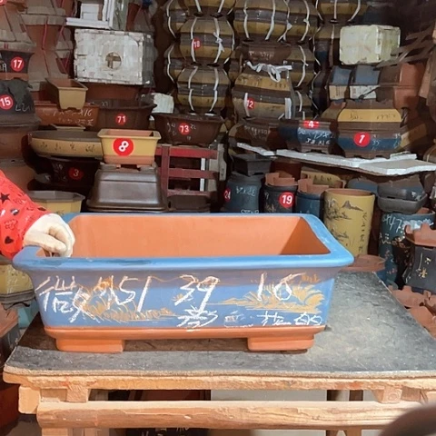 紫砂花盆长方盆盆