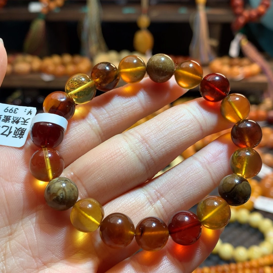 蜜蜡未镶嵌手串蜜蜡手串