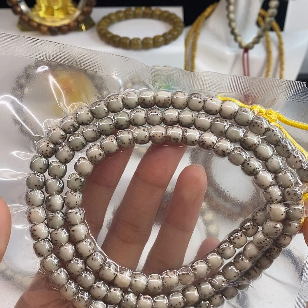 手串星月菩提卡7灰背河豚108H03