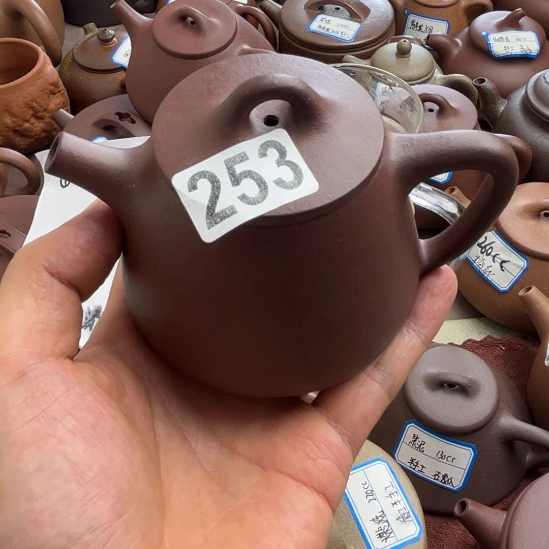 紫砂茶壶紫泥200cc左右瑕疵