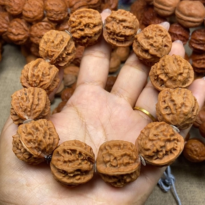 文玩核桃吊坠白茬手串