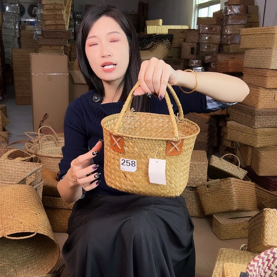 草编包/草编收纳盒微瑕疵