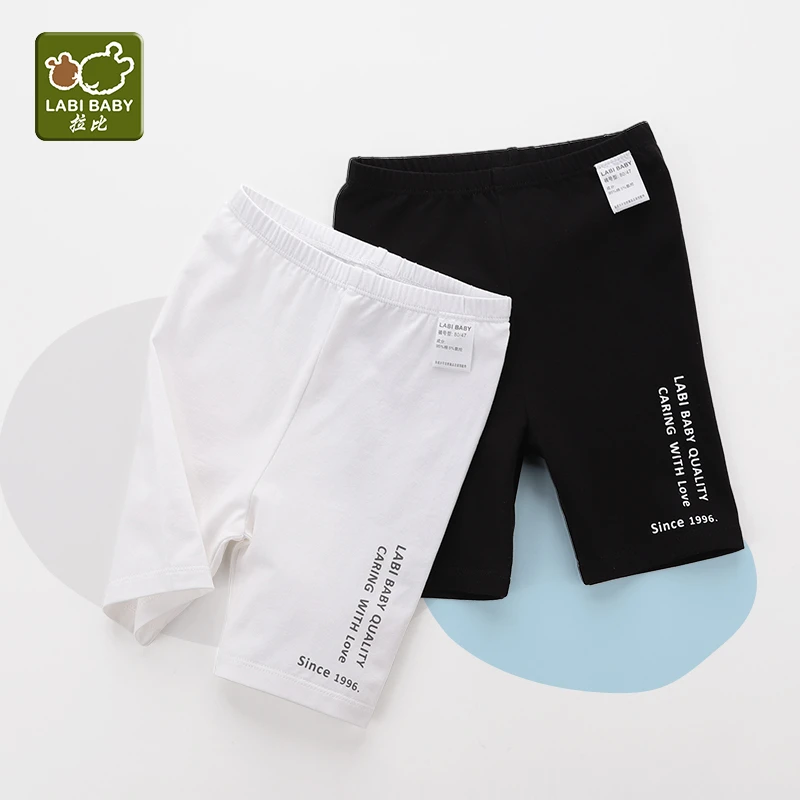 【雅致短裤】拉比童装裤子25夏新款小童五分裤外穿打底裤运动休闲裤