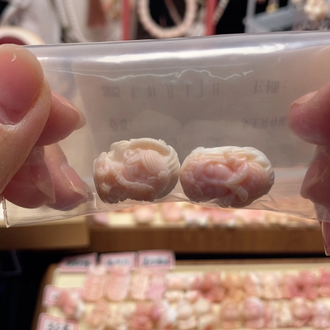 贝壳手串/手链S****佳粉贝小雕