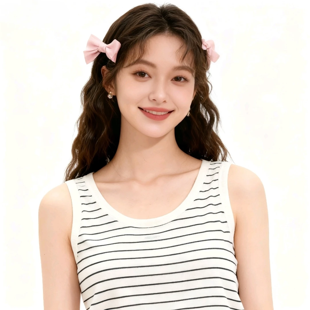 常规文艺风原宿风慵懒风背心吊带无袖弹力镂空条纹SY001